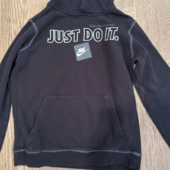 Nike Kid’s Black Just Do It Sweatshirt Size Large - Picture 2 of 5